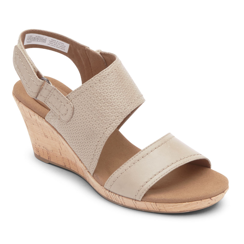 Sandálias Rockport Mulher Bege - Briah Asymmetrical 2-Piece - 62875UHEG